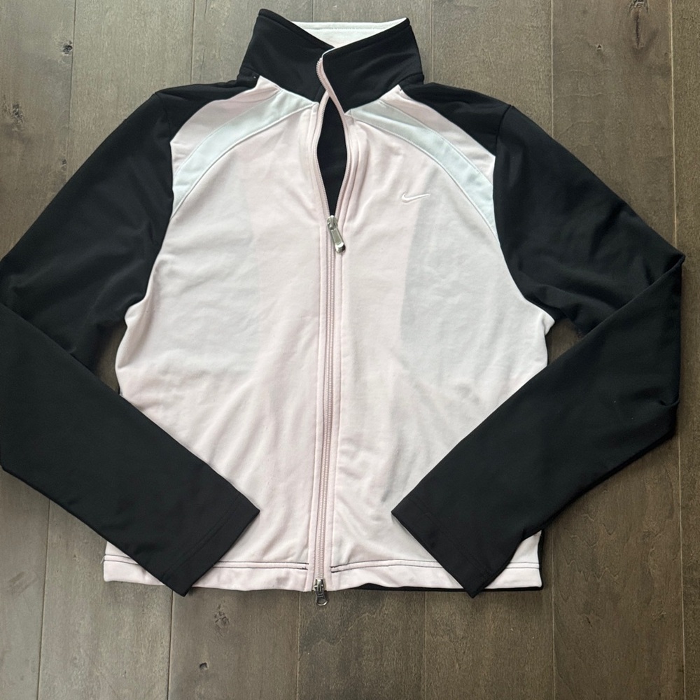 Nike Kids Black and Light Pink Bomber Jacket